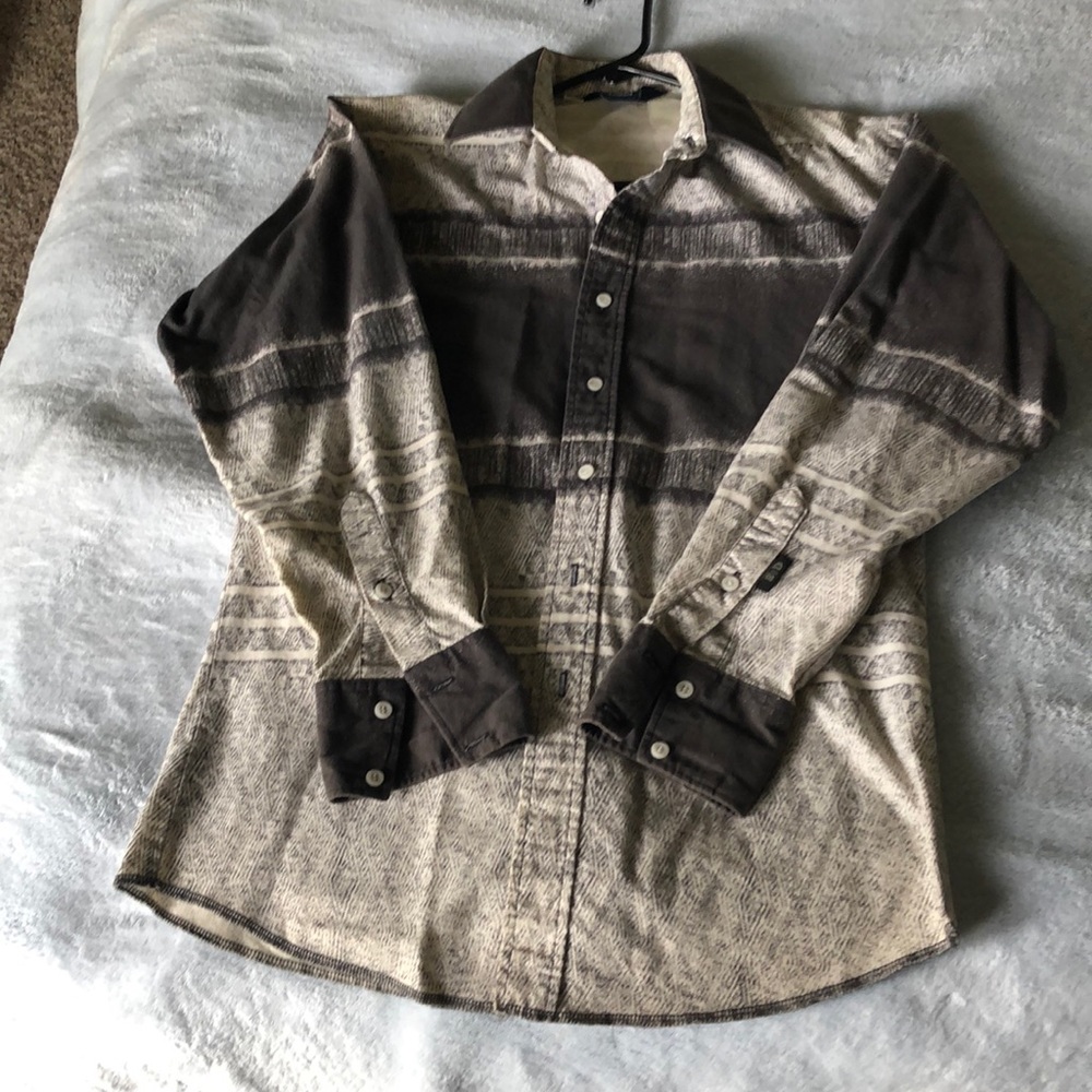 Brooks & Dunn stardust long sleeve by Panhandle Slim shirt button down brown men
